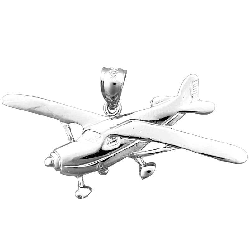 14K Gold Cessna Airplane Pendant