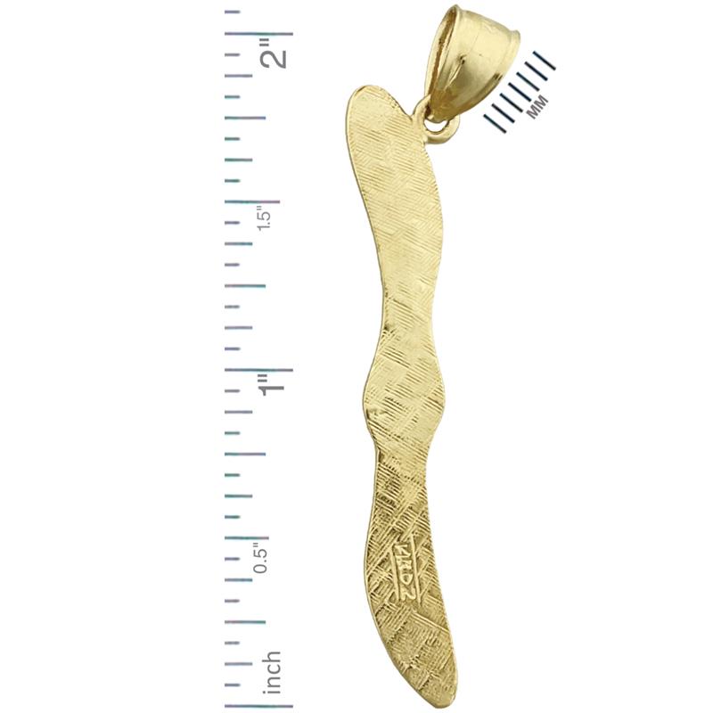 14K Gold Jet Propeller Pendant