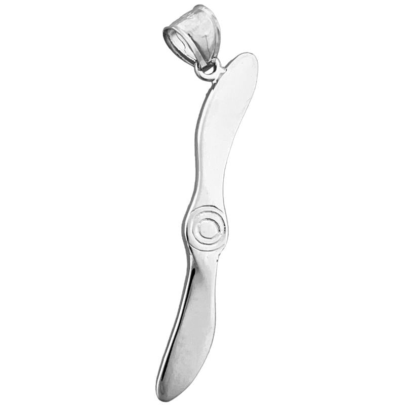 14K Gold Jet Propeller Pendant