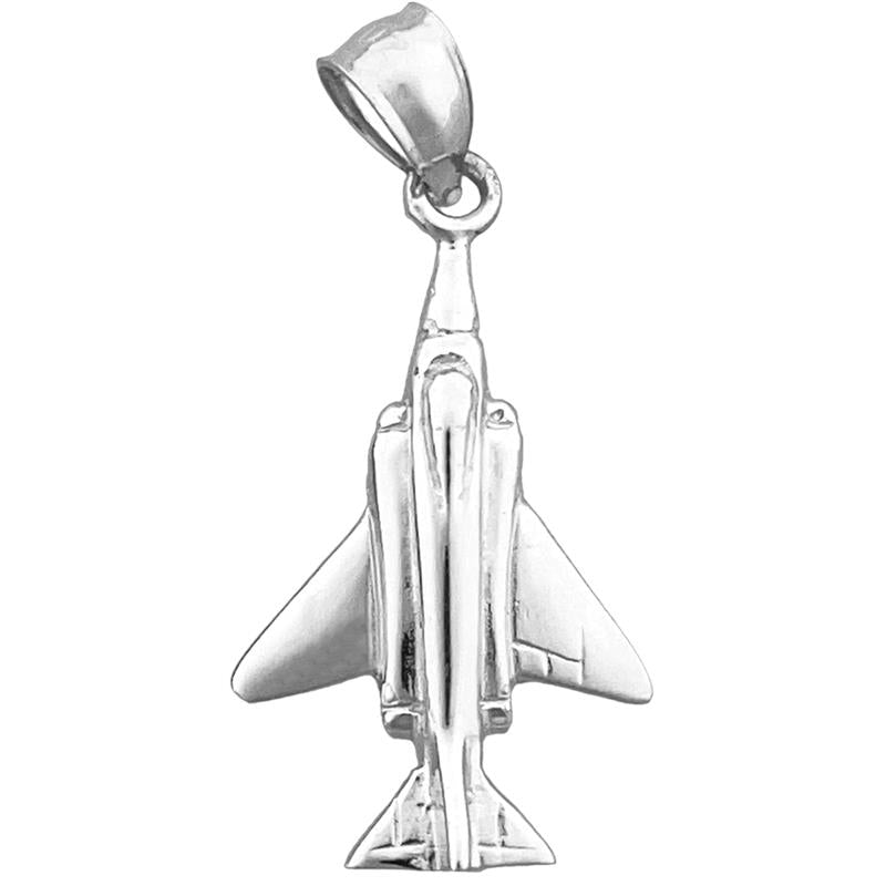 14K Gold F-4 Phantom Fighter Jet Charm