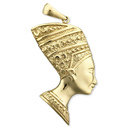 14K Gold Nefertiti Pendant