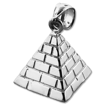 14K Gold 3D Egyptian Pyramid Charm