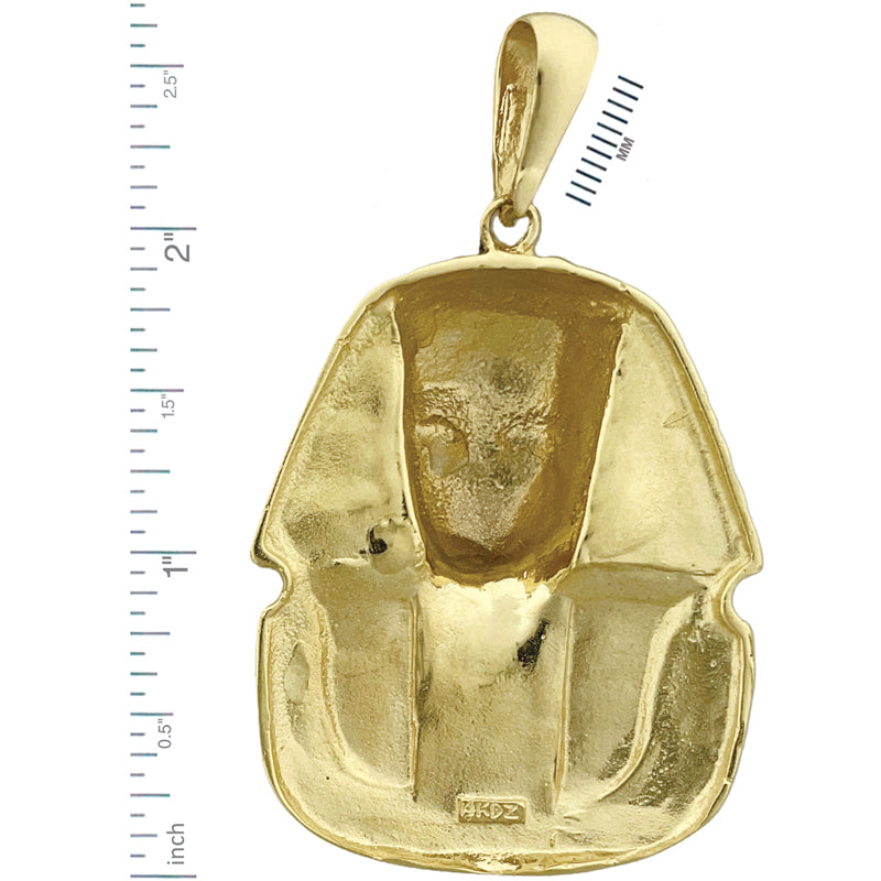 14K Gold King Tut Pendant