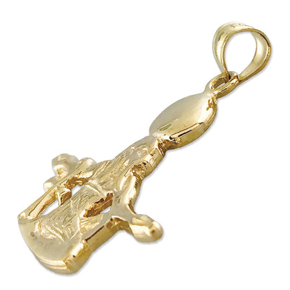 14K Gold Egyptian Ra God of the Sun Pendant