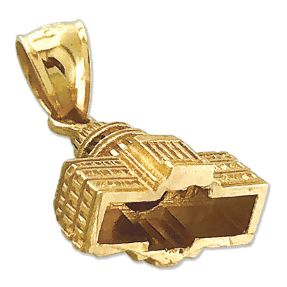 14K Gold 3D US Capitol Building Washington DC Charm