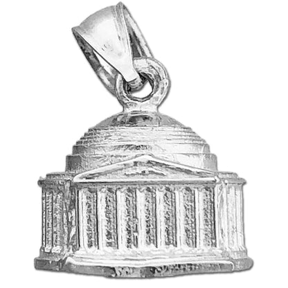 14K Gold 3D Washington DC Jefferson Memorial Charm