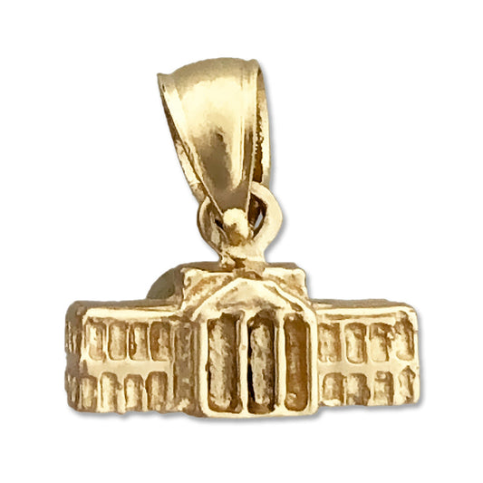 14K Gold 3D White House Washington DC Charm