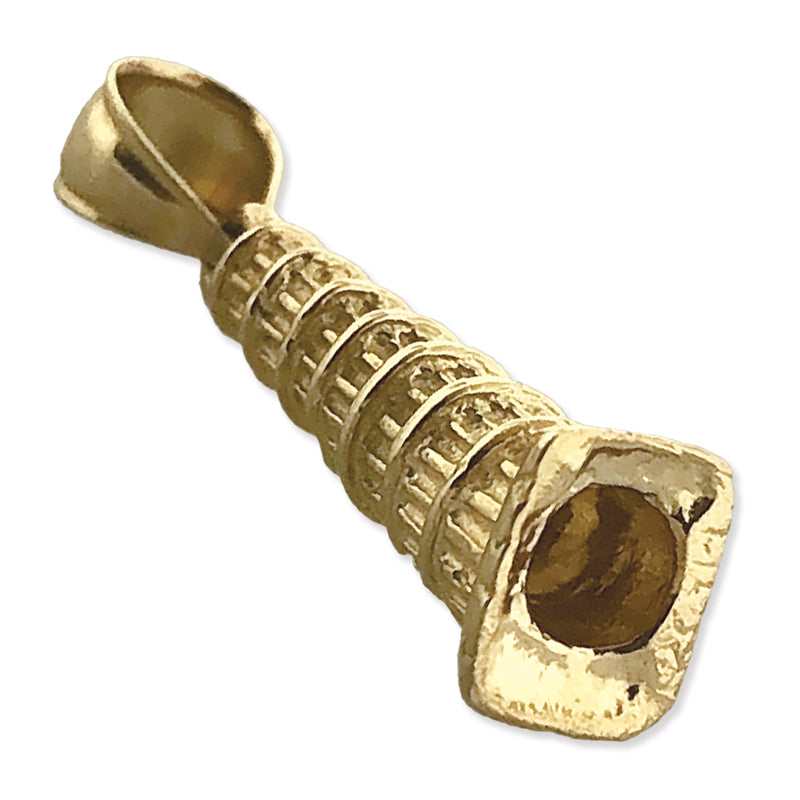 14K Gold 3D Leaning Tower of Pisa Italy Charm
