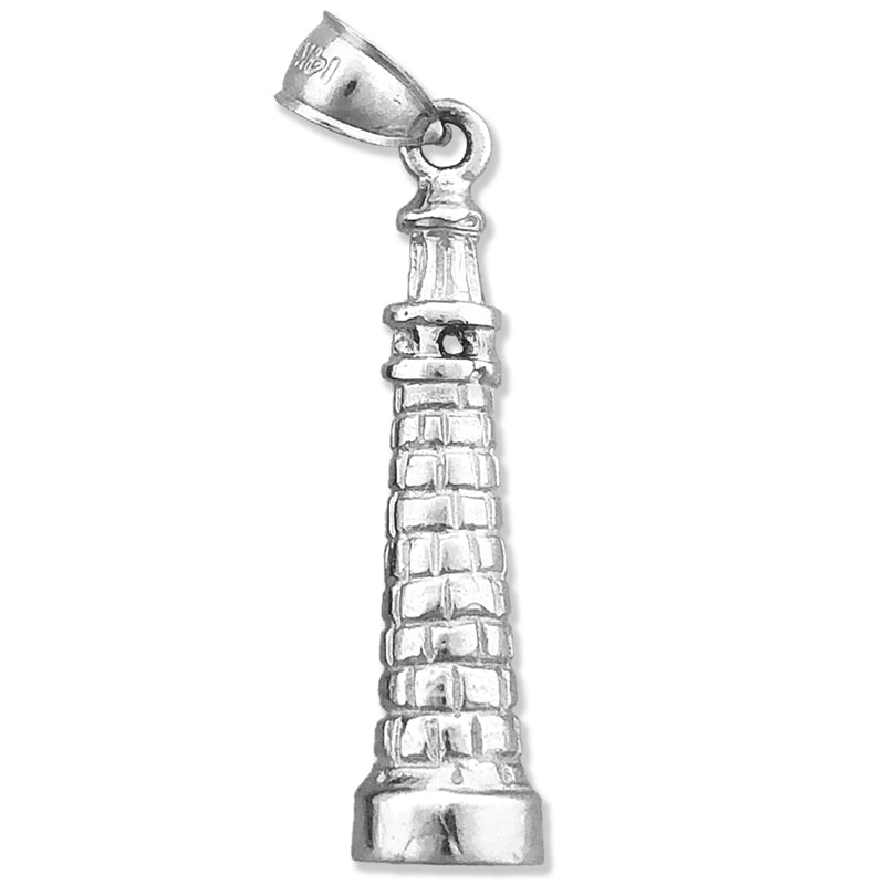 14K Gold 3D Italy Leaning Tower Of Pisa Charm
