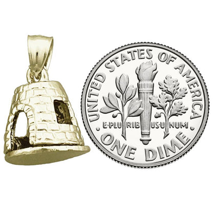 14K Gold St Croix 3D Sugar Mill Charm