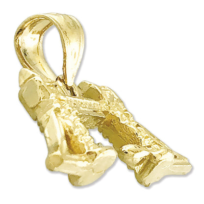 14K Gold 3D London Bridge Charm