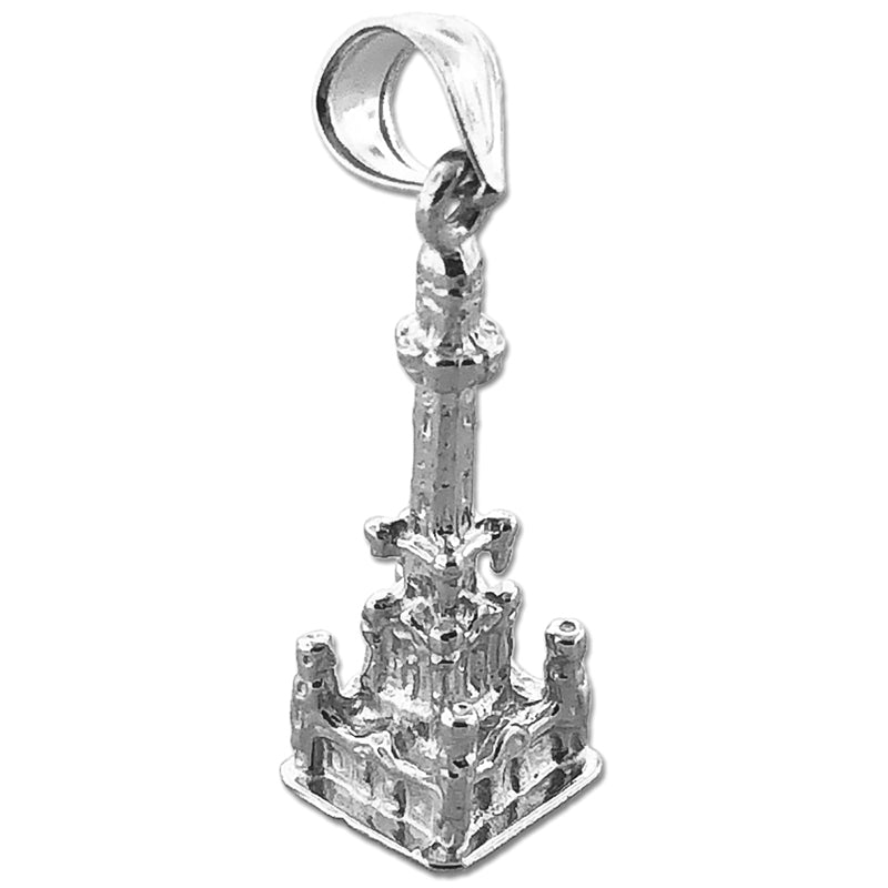 14K Gold 3D Chicago Water Tower Charm