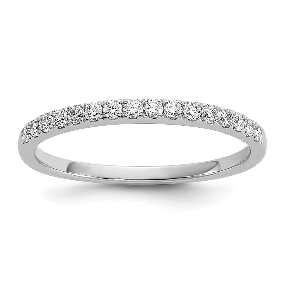 14K White Gold 1/4 carat Lab Grown Diamond VS/SI+ G+ Complete Size 4.5 Wedding Band Ring