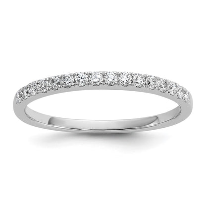 14K White Gold 1/4 carat Lab Grown Diamond VS/SI+ G+ Complete Size 4.5 Wedding Band Ring