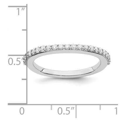 True Origin 14K White Gold 1/3 carat Lab Grown Diamond VS+ F+ Complete Wedding Band Ring