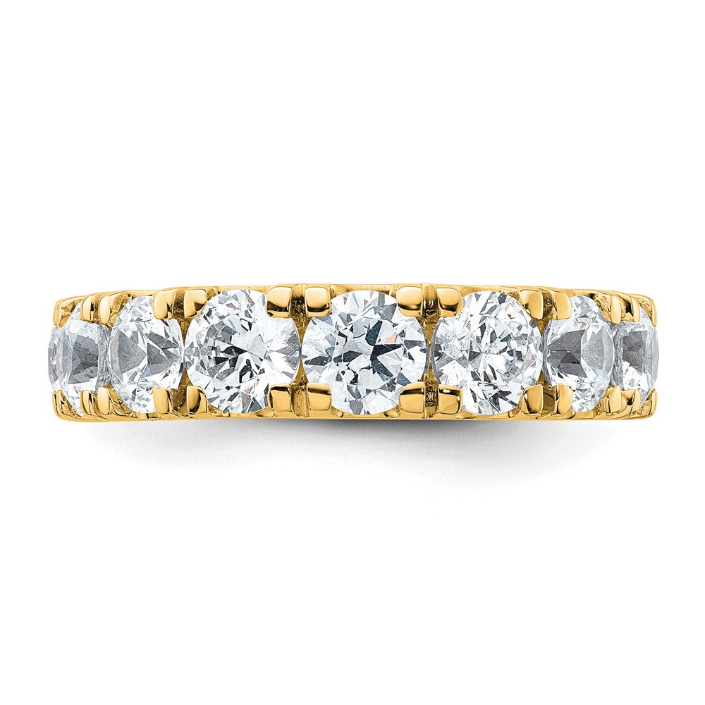 14K Yellow Gold 5 1/3 carat Certified Lab Grown Diamond VS+ F+ Complete Wedding Band Ring