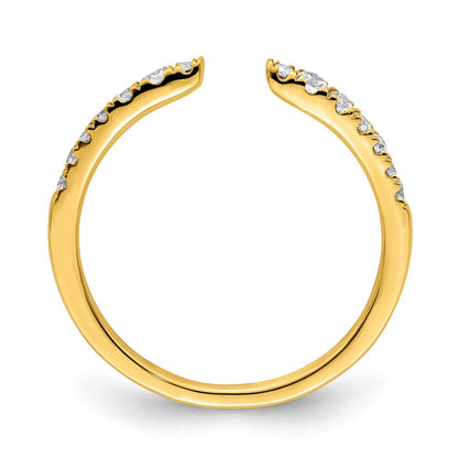 True Origin 14K Yellow Gold 1/4 carat Lab Grown Diamond VS+ F+ Complete Wedding Band Ring