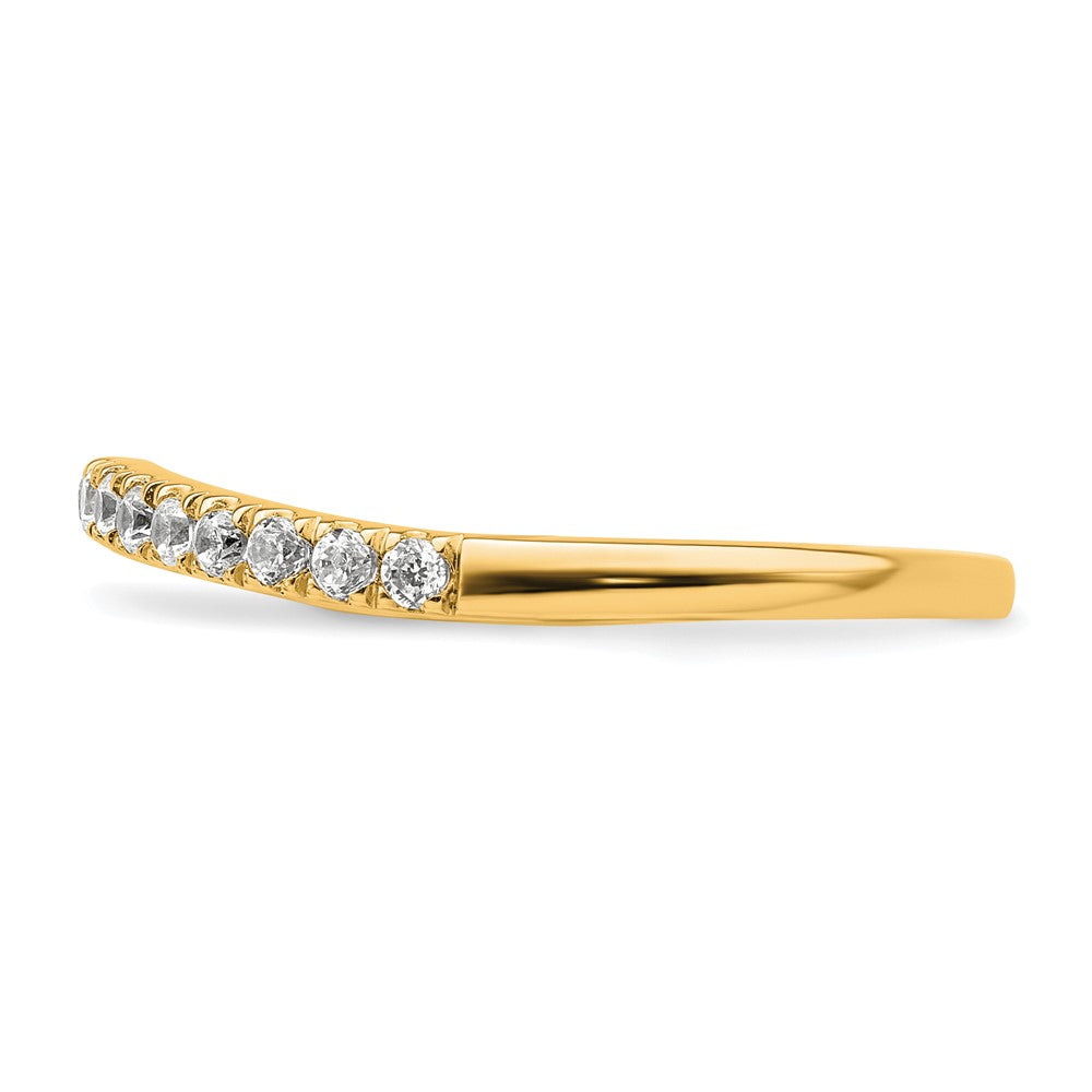 True Origin 14K Yellow Gold 1/2 carat Lab Grown Diamond VS+ F+ Set of Two Complete Wedding Band Rings