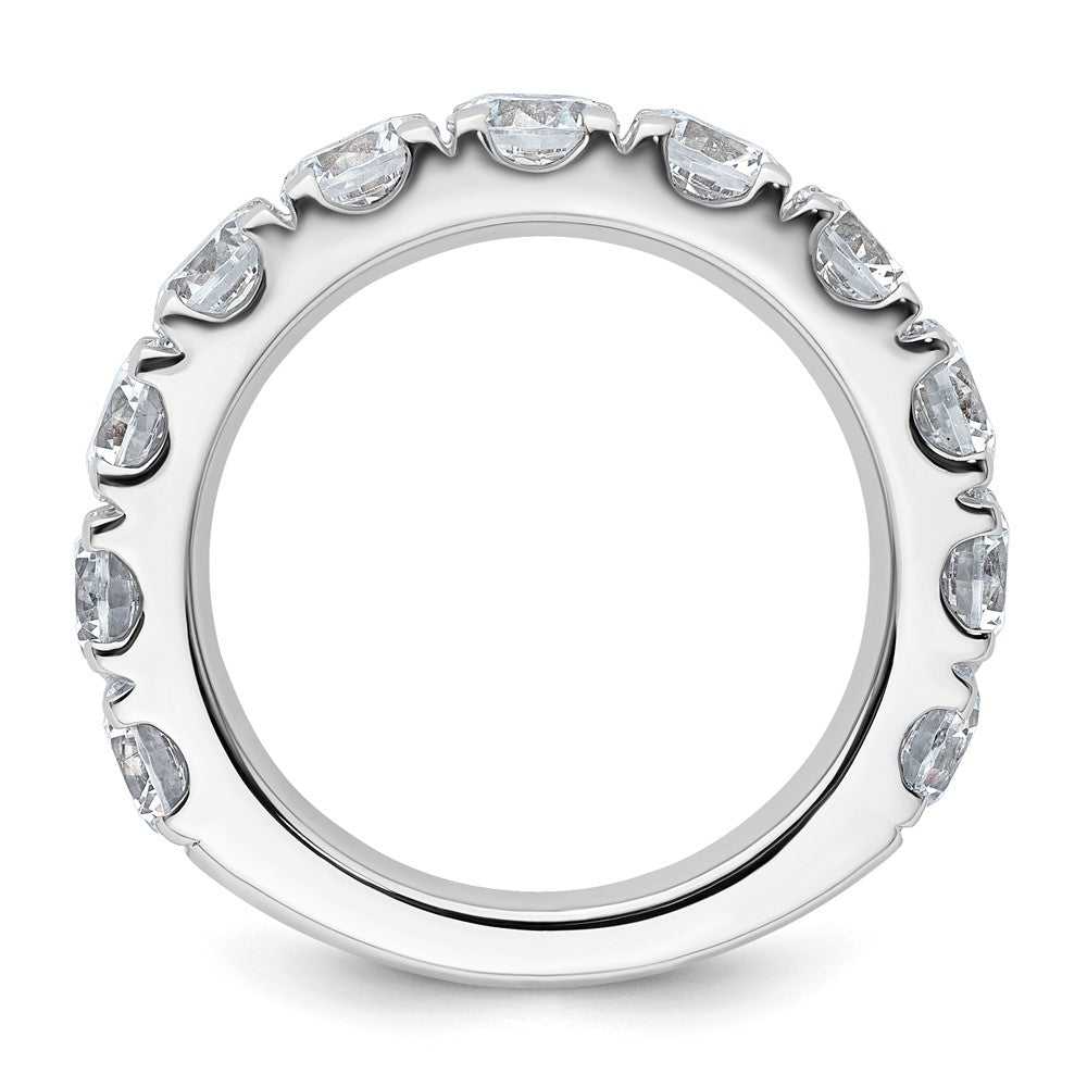 14K White Gold 4 carat Lab Grown Diamond VS/SI+ G+ Complete Wedding Band Ring