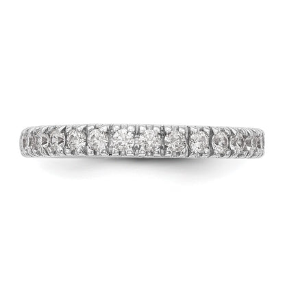 True Origin 14K White Gold 1/2 carat Lab Grown Diamond VS+ F+ Complete Wedding Band Ring
