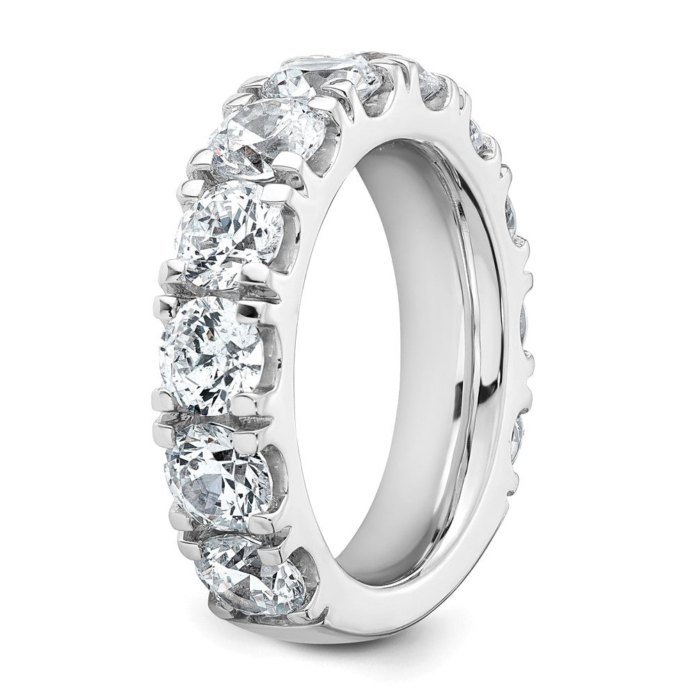 14K White Gold 5 1/3 carat Lab Grown Diamond VS/SI+ G+ Complete Wedding Band Ring