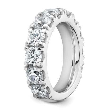 14K White Gold 5 1/3 carat Lab Grown Diamond VS/SI+ G+ Complete Wedding Band Ring