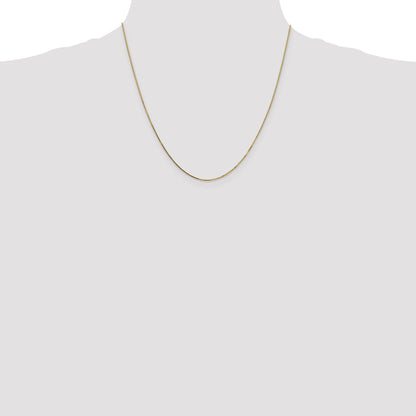 20 Inch 14K .8mm Box With Lobster Clasp Chain Necklace