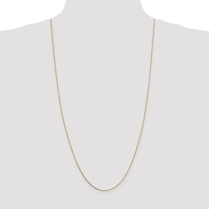 30 Inch 14K .8mm Box With Lobster Clasp Chain Necklace