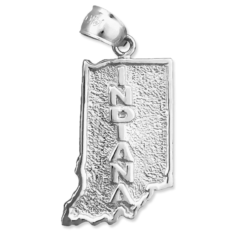 14K Gold Indiana State Map Charm