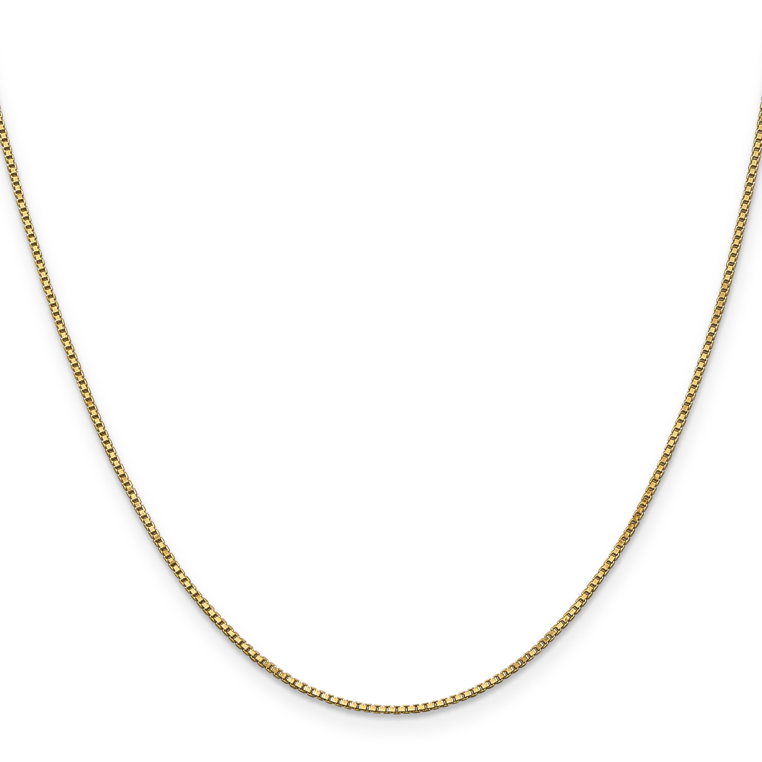 16 Inch 10K 1mm Box Chain Necklace