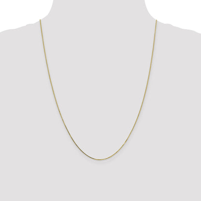 24 Inch 10K .7mm Box Chain Necklace