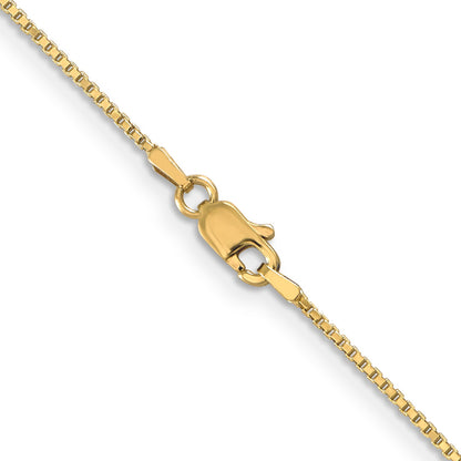 22 Inch 14K 1mm Box Chain Necklace