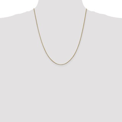 22 Inch 14K 1mm Box Chain Necklace