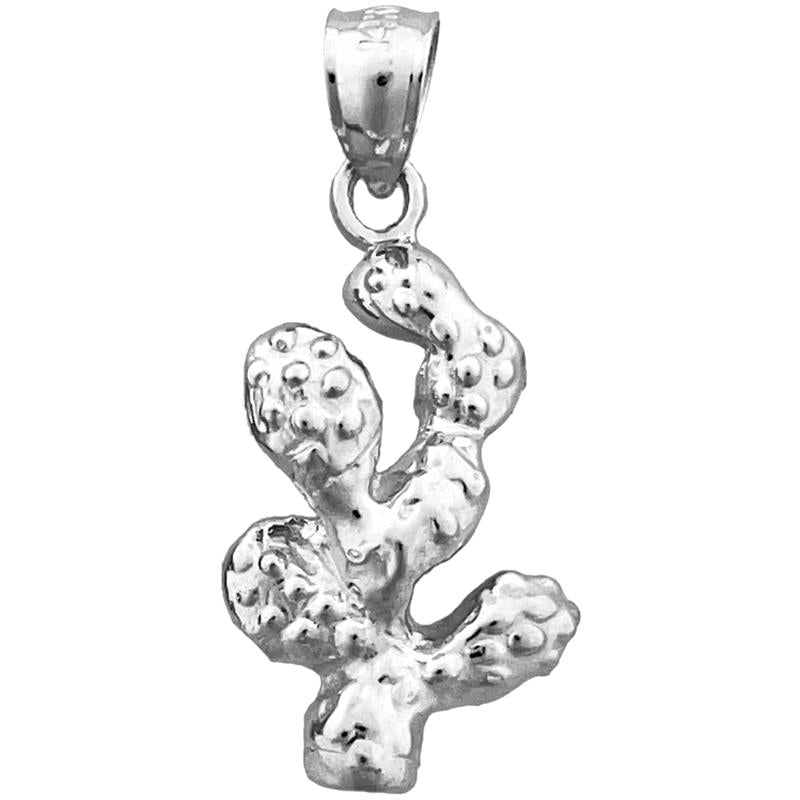 14K Gold Western Cactus Charm