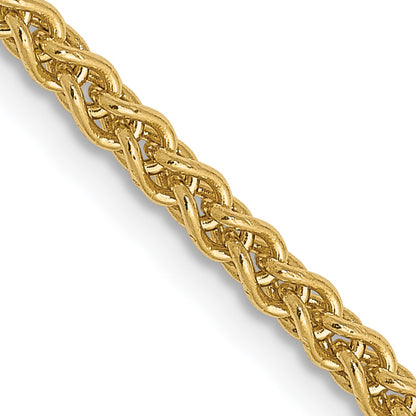 18 Inch 14K 2.1mm Spiga Chain Necklace