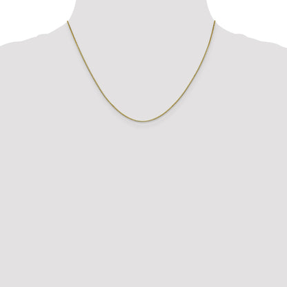 18 Inch 10K .8mm Box Chain Necklace