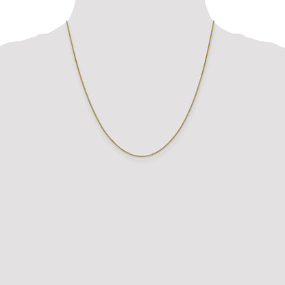 20 Inch 10K .8mm Box Chain Necklace
