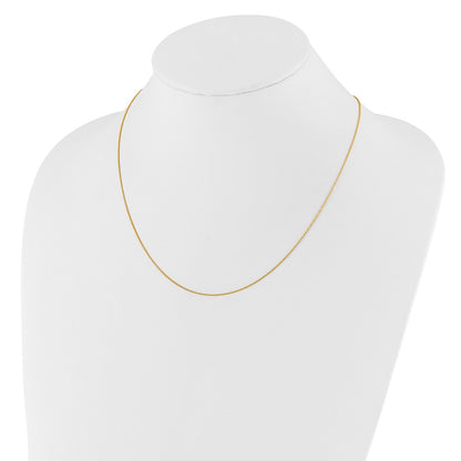 22 Inch 10K Adjustable .8mm Wheat Chain Necklace