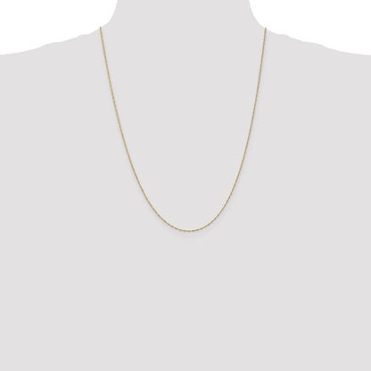 10K Yellow Gold 1mm Singapore Chain