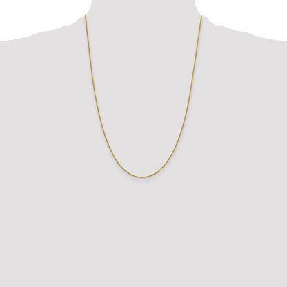 10K Yellow Gold 1mm Sparkle Singapore Chain