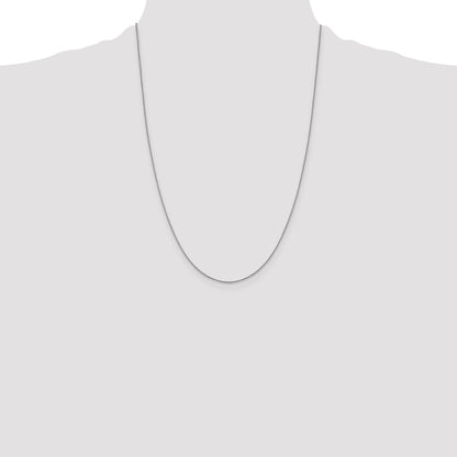 10K White Gold 1.0 mm D/C Cable Chain