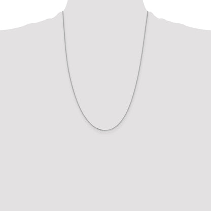10K White Gold 1.05mm D/C Cable Chain