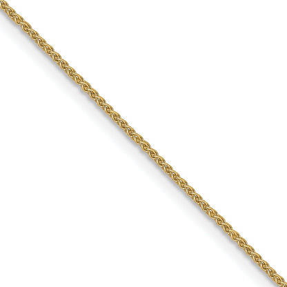 16 Inch 10K Yellow Gold .8mm Spiga Chain Necklace
