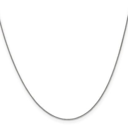 10K White Gold .8mm Spiga Chain