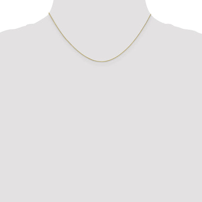 10K White Gold .5mm Baby Box Chain