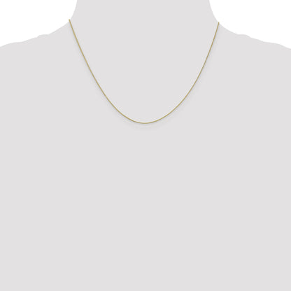 10K White Gold .5mm Baby Box Chain