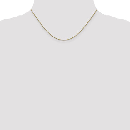16 Inch 10K Yellow Gold .9mm Box Chain Necklace
