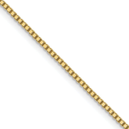 16 Inch 10K Yellow Gold .9mm Box Chain Necklace