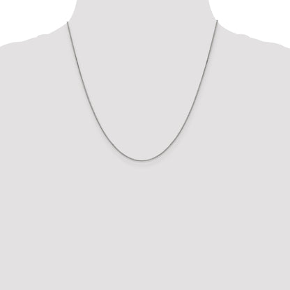 10K White Gold .9mm Box Chain