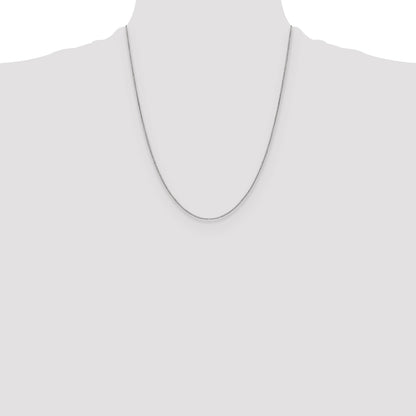 10K White Gold .9mm Box Chain